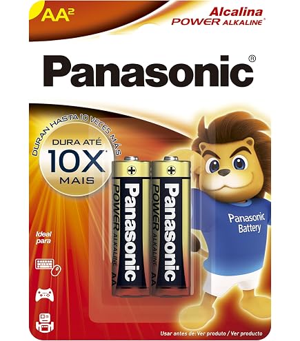 Panasonic Pilha Alcalina Lr03Xab/2B Cinza AAA (Palito) : Amazon